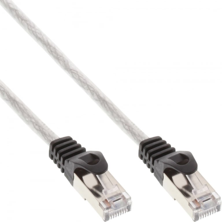 InLine 4043718100514 kabel sieciowy Przezroczysty 7,5 m Cat5e SF/UTP (S-FTP) 72575T