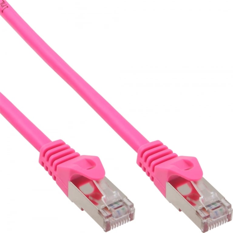 InLine 4043718125890 kabel sieciowy Różowy 0,25 m Cat5e SF/UTP (S-FTP) 72522M