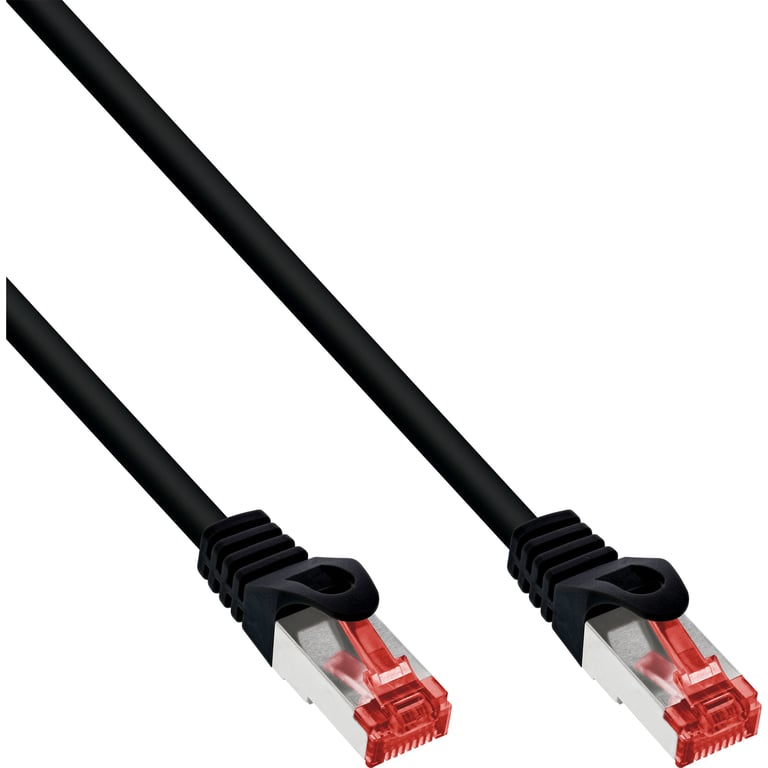 InLine B-76402S kabel sieciowy Czarny 2 m Cat6 S/FTP (S-STP)