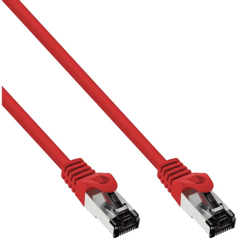 InLine 78833R kabel sieciowy Czerwony 0,3 m Cat8.1 S/FTP (S-STP) 78833R