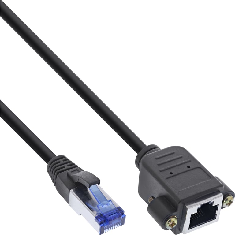 InLine 76500X kabel sieciowy Czarny 10 m Cat6a S/FTP (S-STP) 76500X