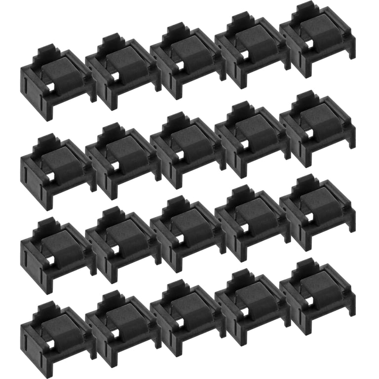 InLine 55722N bloker portów Blokada portu + klucz RJ-45 Czarny Plastik 20 szt.
