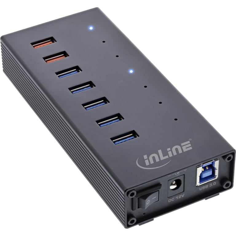 InLine 35395I huby i koncentratory USB 3.2 Gen 1 (3.1 Gen 1) Type-B 5000 Mbit/s Czarny 35395I