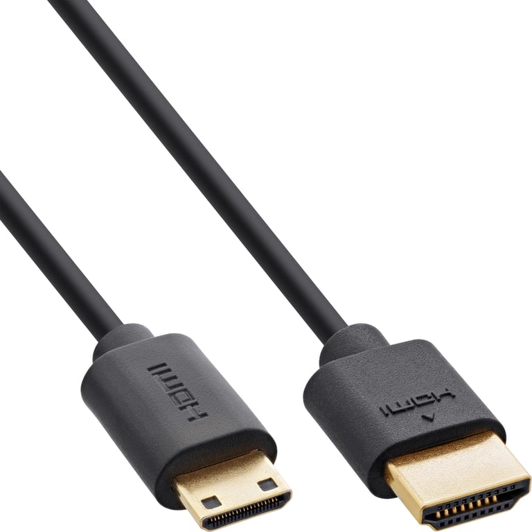 InLine 17902C kabel HDMI 2 m HDMI Typu A (Standard) HDMI Type C (Mini) Czarny 17902C