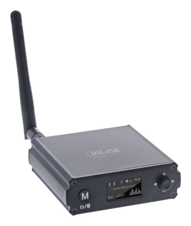 InLine 99209M odbiornik muzyki przez bluetooth 30 m Czarny
