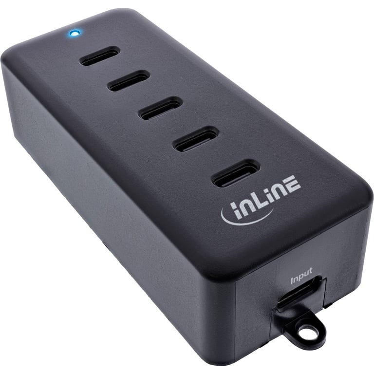 InLine 31515D ładowarka do urządzeń przenośnych Uniwersalne Czarny USB Szybkie ładowanie Wewnętrzna