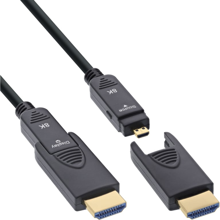 InLine 17920O kabel HDMI 20 m HDMI Type-A/HDMI Type-D Czarny 17920O