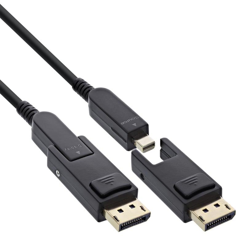 InLine 17240O kabel DisplayPort 40 m Mini DisplayPort / DisplayPort Czarny 17240O