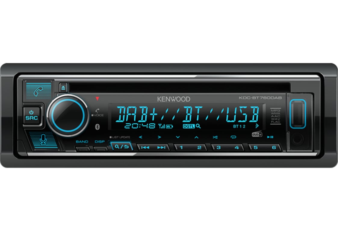 Kenwood KDC-BT760DAB Czarny 50 W Bluetooth