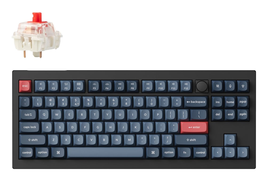 Keychron V3 Max RF Wireless + Bluetooth Czarny, Szary V3M-D1