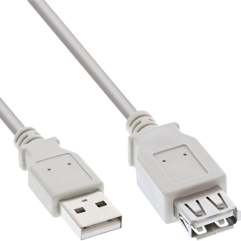 InLine 34602X kabel USB USB 2.0 2 m USB A Beżowy