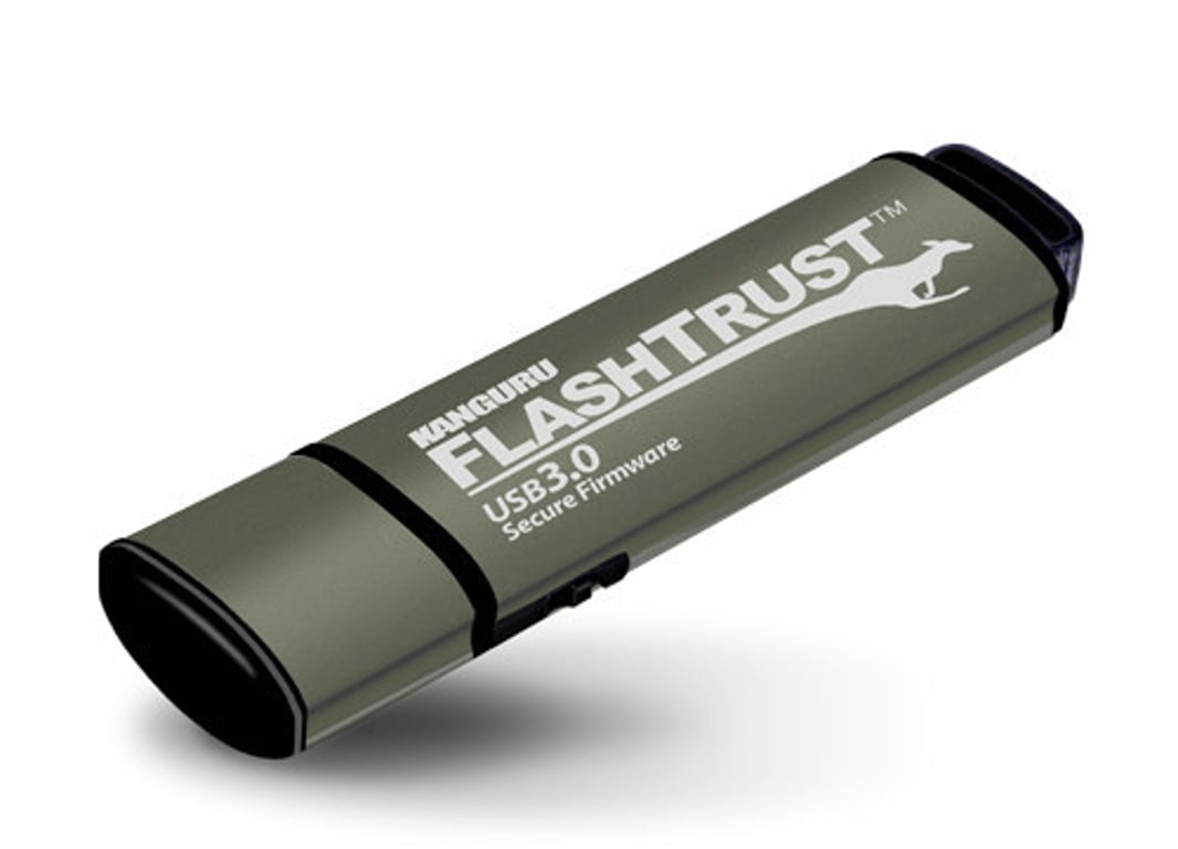iStorage Kanguru FlashTrust USB 3.0 16GB pamięć USB USB Typu-A 3.2 Gen 1 (3.1 Gen 1) Szary WP-KFT3-16G