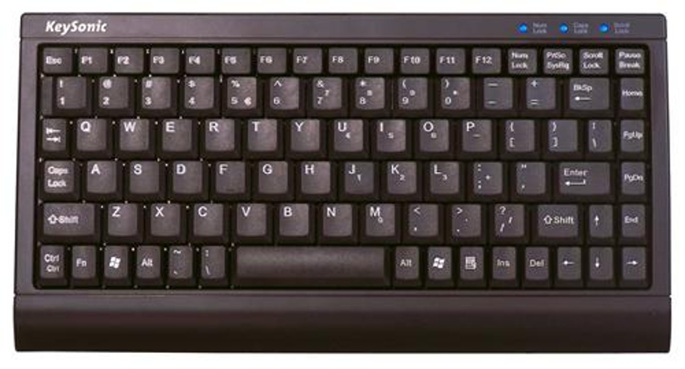 KeySonic ACK-595 C+ klawiatura USB + PS/2 QWERTY Czarny 18.02.2708