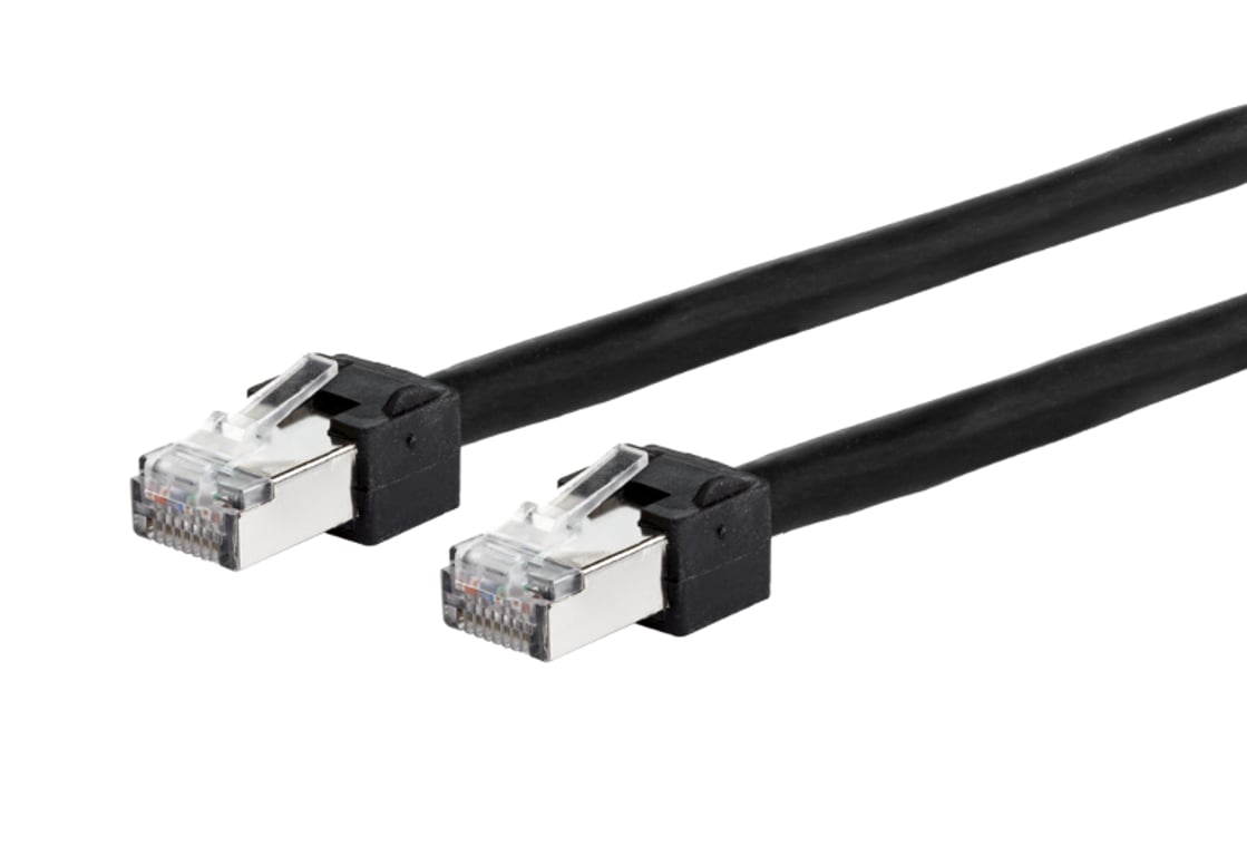 METZ CONNECT 13084F2000-E kabel sieciowy Czarny 2 m Cat5e S/UTP (STP) 13084F2000-E