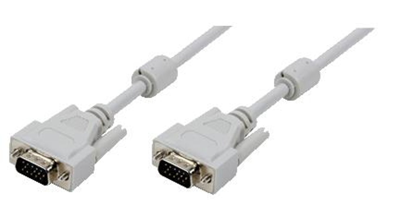 LogiLink 10m, VGA/VGA, M/M kabel VGA VGA (D-Sub) Szary CV0028