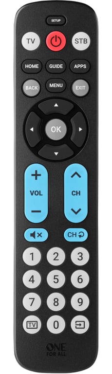 One For All Big Button Remote pilot Audio, Głośnik soundbar, TV Naciśnij przyciski