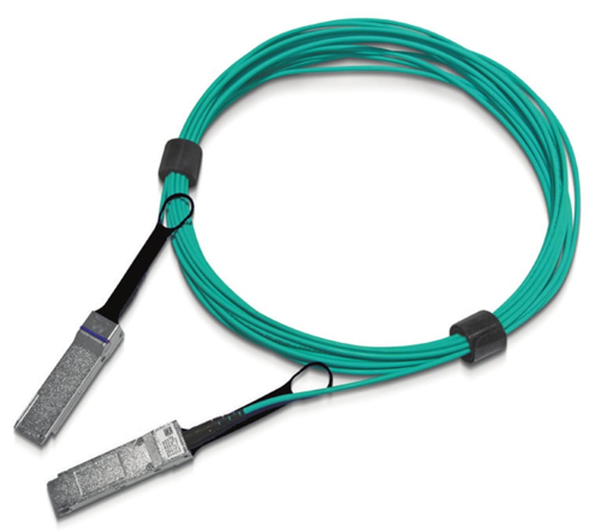 Nvidia 980-9I45J-00H010 kabel InfiniBand / światłowodowy 10 m QSFP56 Kolor Aqua 980-9I45J-00H010