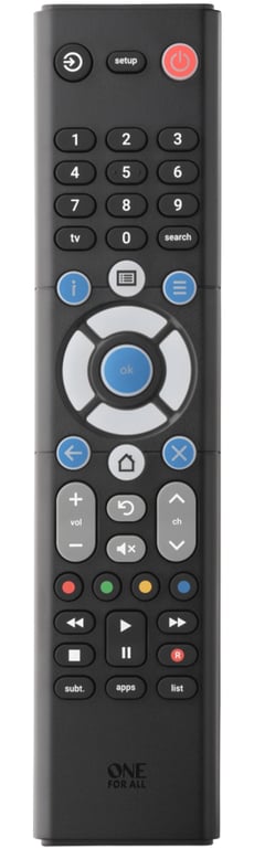 One For All TV Replacement Remotes URC1211 pilot Podczerwień Naciśnij przyciski