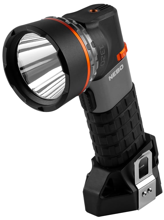 NEBO NEB-SPT-1000-G latarka Czarny, Szary, Pomarańczowy Latarka ręczna LED