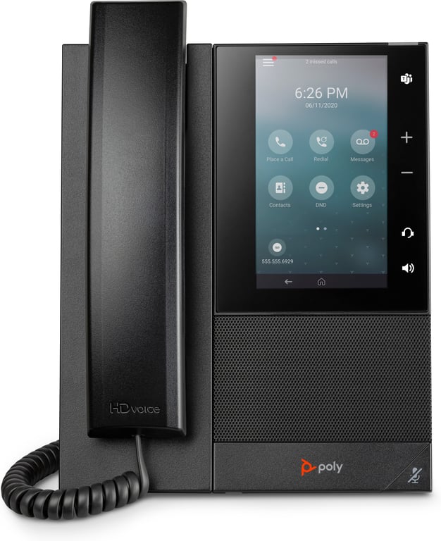 Poly Biznesowy telefon multimedialny CCX 500 z obsługą Open SIP i PoE 82Z78AA
