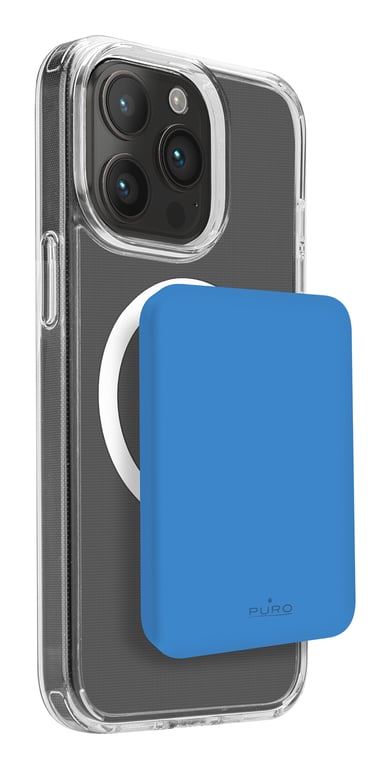 PURO PUFCBB40P2MAGBLUE bank mocy Litowo-polimerowy (LiPo) 4200 mAh Bezprzewodowe ładowanie Niebieski