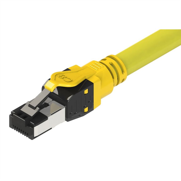 ROLINE 21.15.1861 kabel sieciowy Żółty 1 m Cat8.1 S/FTP (S-STP) 21.15.1861