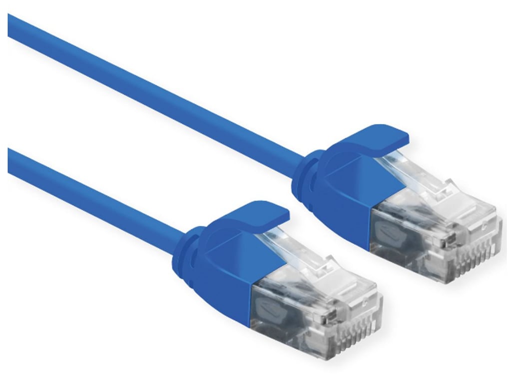 ROLINE 21.15.3942 kabel sieciowy Niebieski 0,5 m Cat6a U/UTP (UTP)