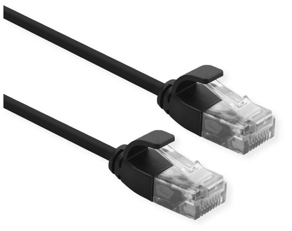 ROLINE 21.15.3950 kabel sieciowy Czarny 0,15 m Cat6a U/UTP (UTP)