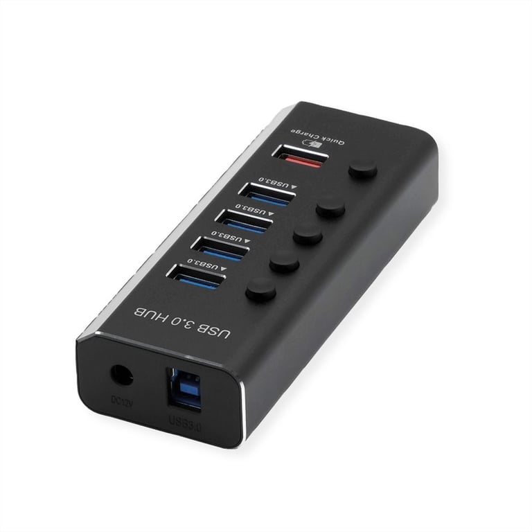 ROLINE 14.02.5058 huby i koncentratory USB 3.2 Gen 1 (3.1 Gen 1) Type-B 5120 Mbit/s Czarny 14.02.5058