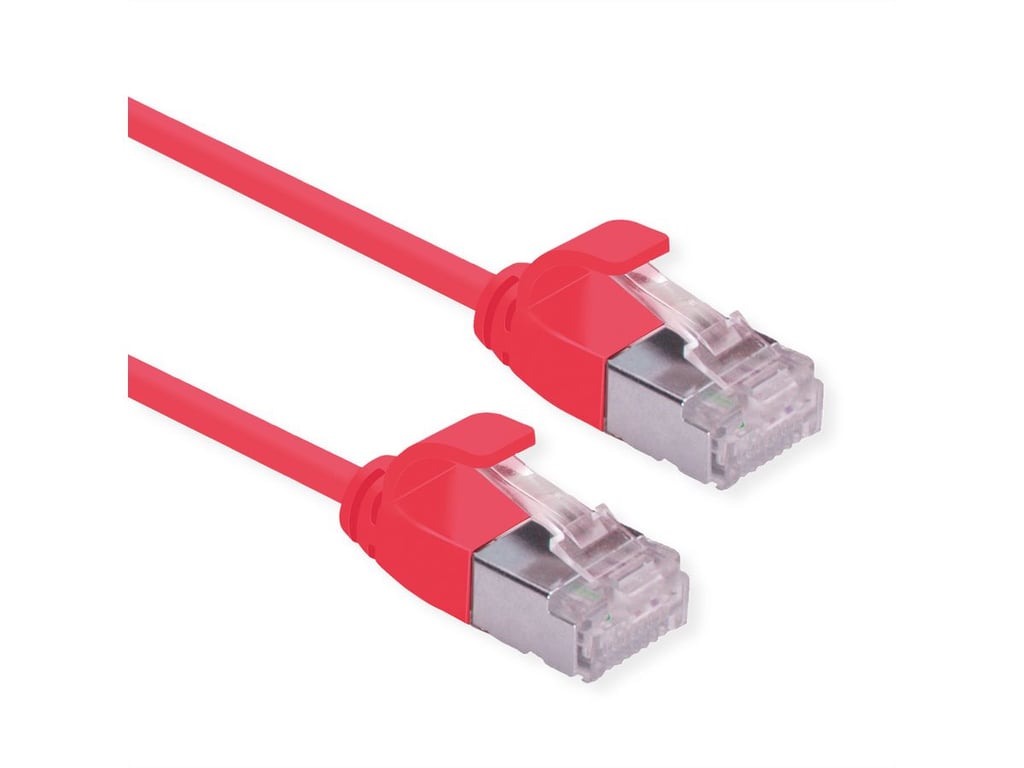 ROLINE 21.15.3312 kabel sieciowy Czerwony 0,5 m Cat6a U/FTP (STP) 21.15.3312