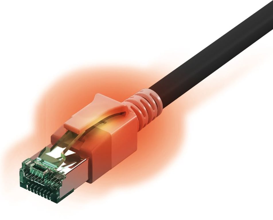Sacon 442628,050 kabel sieciowy Czarny 0,5 m Cat6a S/FTP (S-STP)