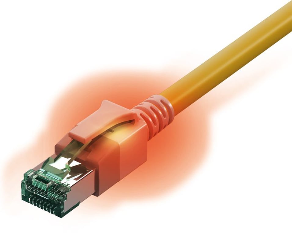 Sacon 442622,01 kabel sieciowy Żółty 10 m Cat6a S/FTP (S-STP) 442622,010