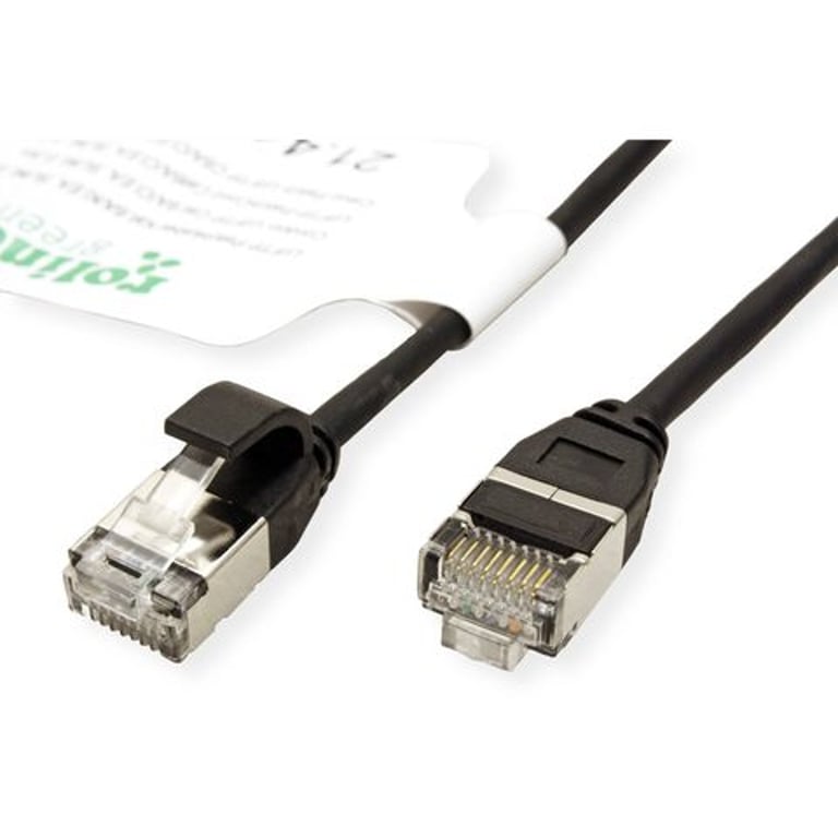 ROLINE GREEN 21.44.3351-100 kabel sieciowy Czarny 0,3 m Cat6a U/FTP (STP)