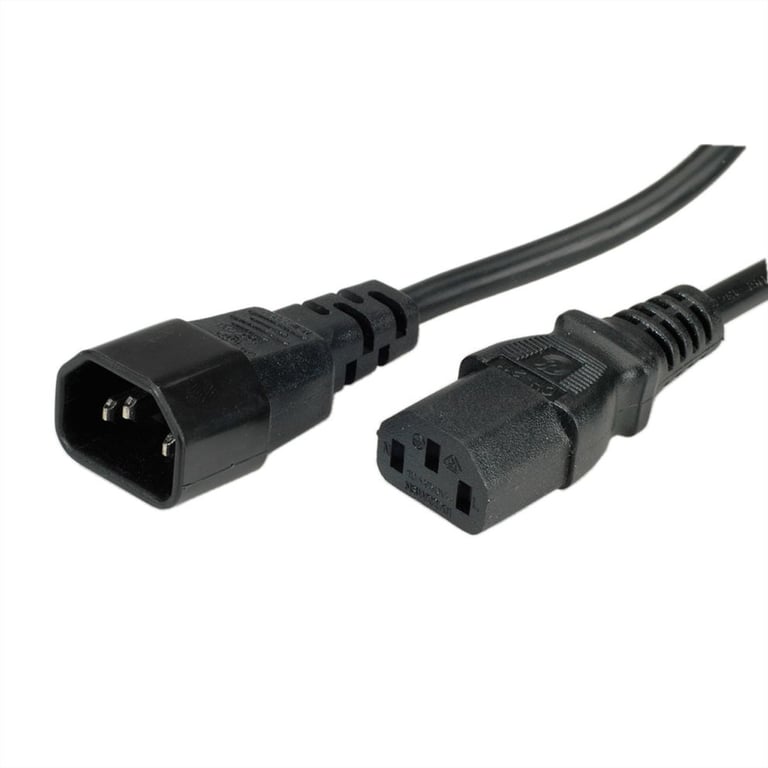ROLINE GREEN 19.44.1010 kabel zasilające Czarny 0,8 m IEC C14 IEC C13 19.44.1010