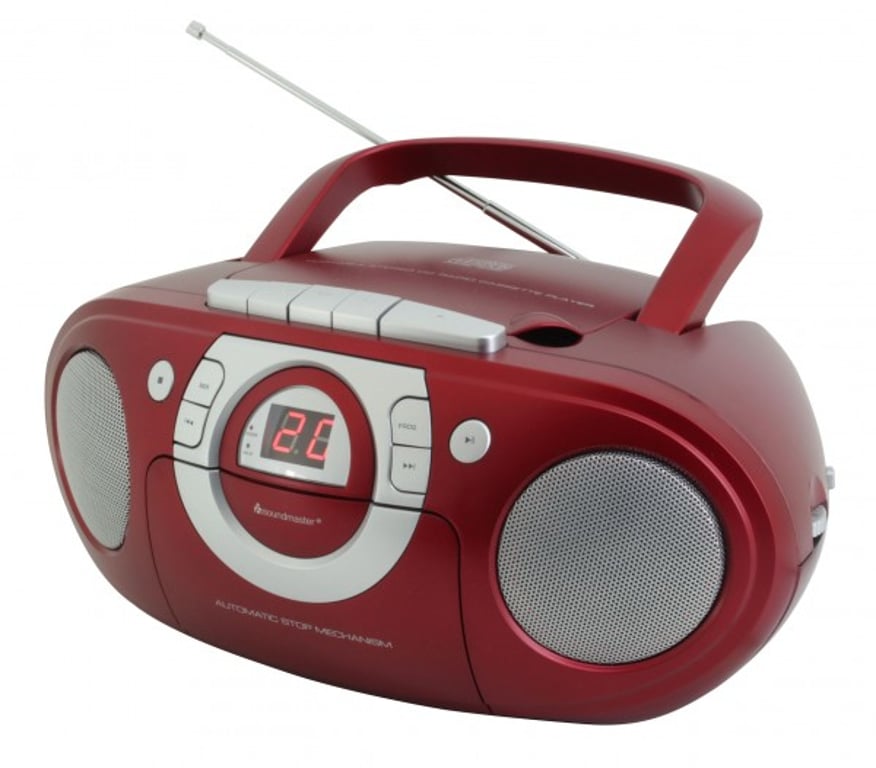 Soundmaster SCD5100RO przenośny system stereo Szary, Czerwony