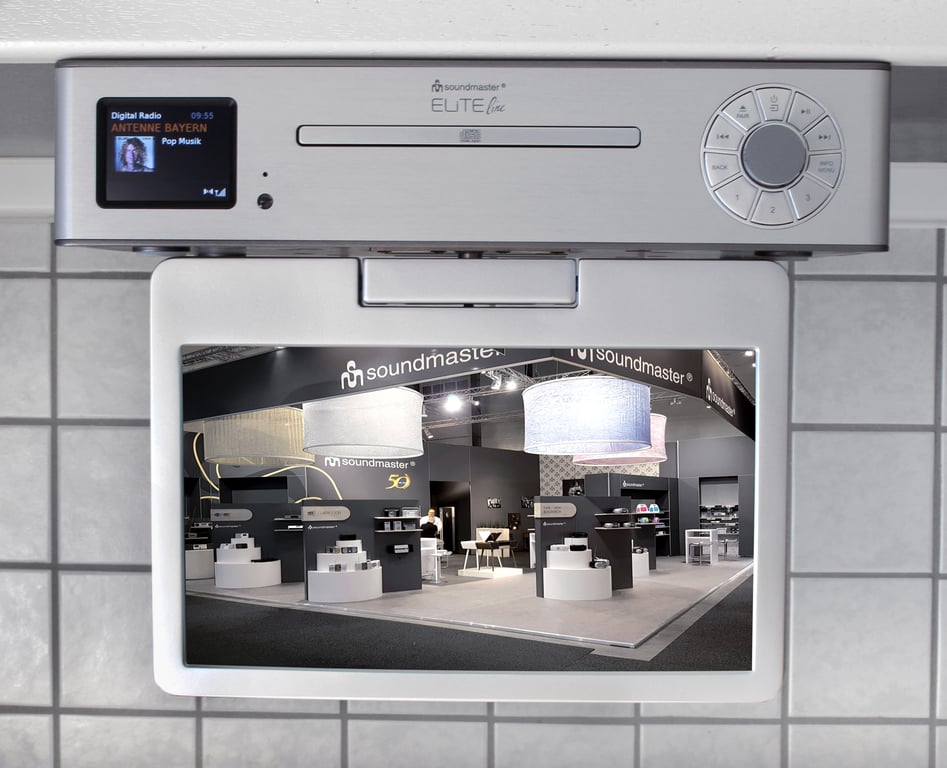 Soundmaster KTD1020SI odtwarzacz DVD/Blu-ray Odtwarzacz CD HiFi Srebrny