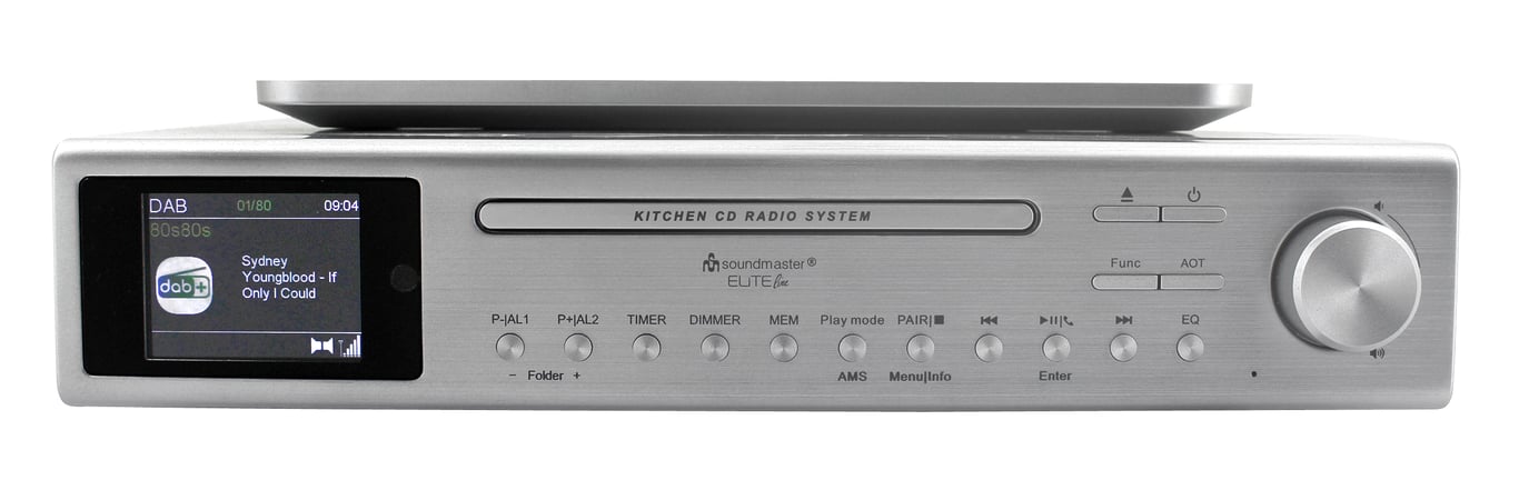 Soundmaster UR2180SI odtwarzacz cd Odtwarzacz CD HiFi Srebrny