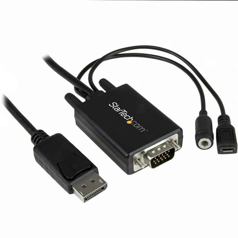 StarTech.com DP2VGAAMM3M adapter kablowy 3 m DisplayPort VGA (D-Sub) Czarny