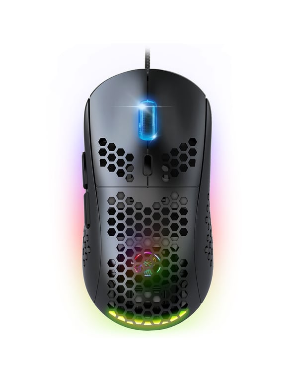 Spirit of Gamer PRO-M4 DARK myszka Gaming Po prawej stronie USB Typu-A Optyczny 12800 DPI S-PM4RGB