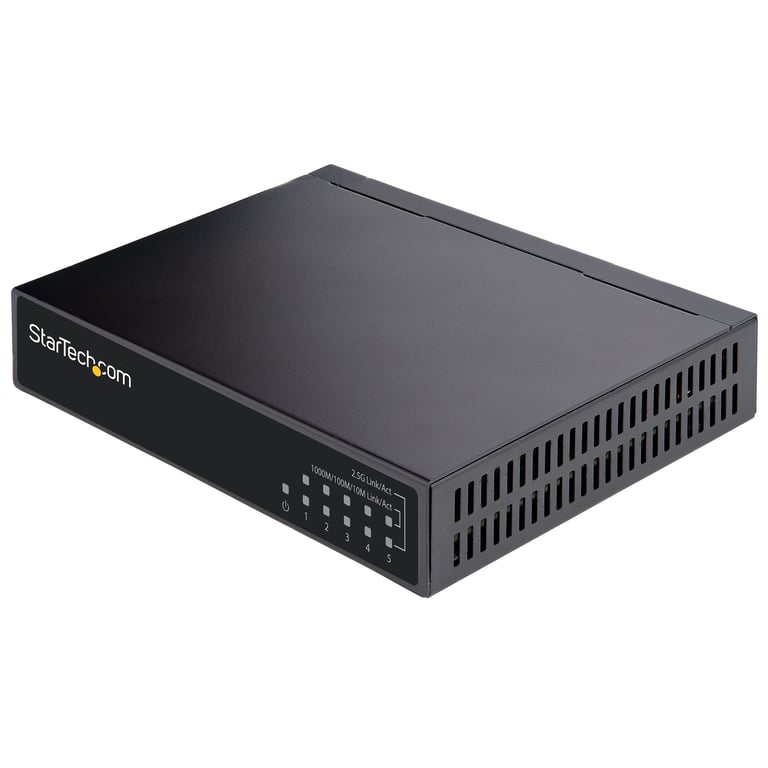 StarTech.com DS52000 łącza sieciowe Nie zarządzany 2.5G Ethernet (100/1000/2500) Czarny DS52000