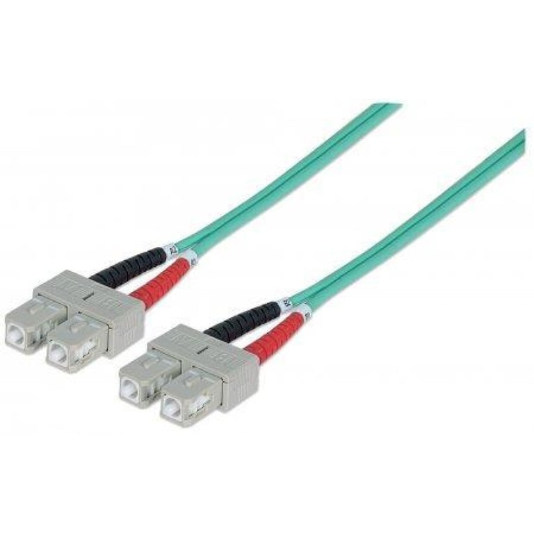 Techly SC M-M 2 m kabel InfiniBand / światłowodowy Kolor Aqua ILWL D5-B-020/OM3
