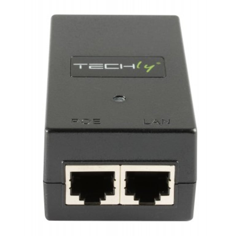 Techly I-SWHUB-1500STY adapter PoE Fast Ethernet 48 V I-SWHUB-1500STY
