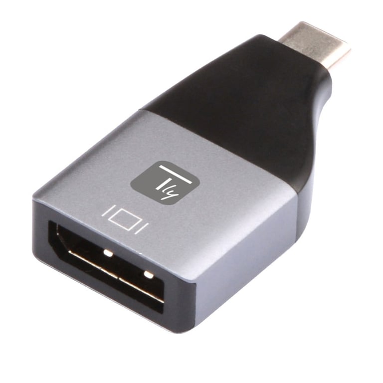 Techly IADAP USBC-DP4K zewnętrzna karta graficzna usb 3840 x 2160 px Czarny, Srebrny IADAP USBC-DP4K