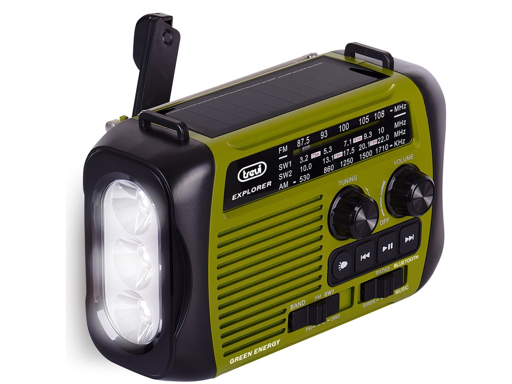 Trevi RA 7F30 BT Przenośny Analogowy Czarny, Zielony