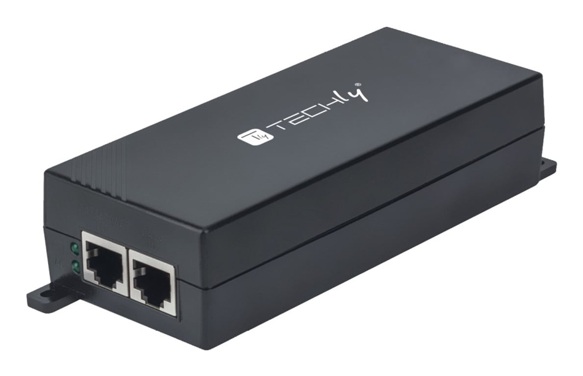 Techly I-SWHUB 3000STY2 adapter PoE Fast Ethernet, Gigabit Ethernet I-SWHUB 3000STY2