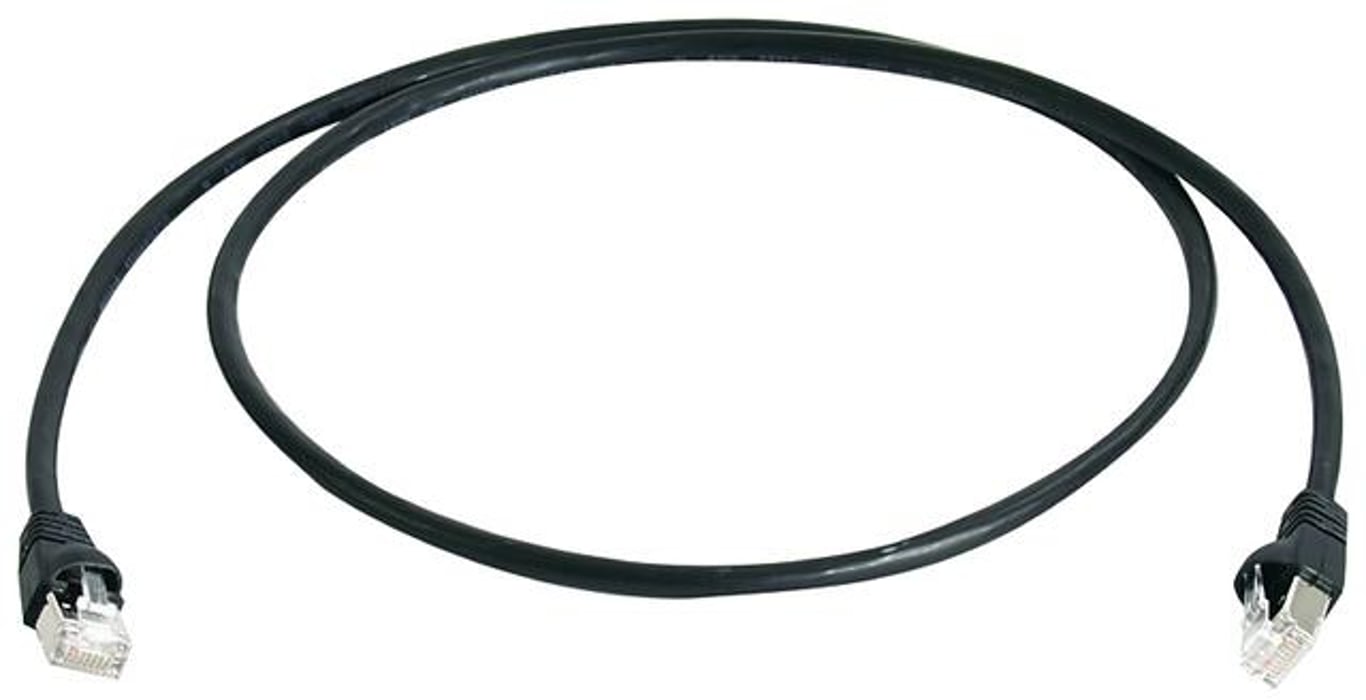 Telegärtner MP8 FS 500 LSZH 0.25m kabel sieciowy Czarny 0,25 m Cat6a SF/UTP (S-FTP) L00000A0235