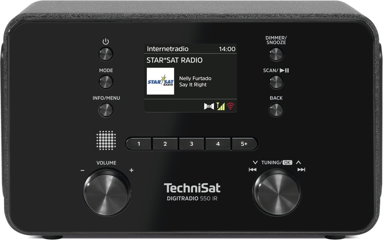 TechniSat DigitRadio 550 IR Osobisty Cyfrowy Czarny