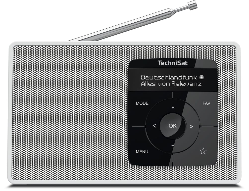 TechniSat DIGITRADIO 2 Przenośny Cyfrowy Biały