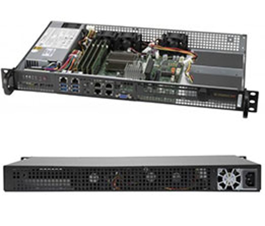 Supermicro 5019A-FN5T serwer Rack (1U) Intel Atom® DDR4-SDRAM 200 W SYS-5019A-FN5T