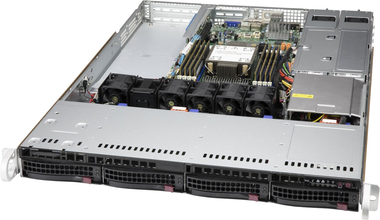Supermicro CSE-815TQC4-R504WB3 serwer barebone Rack (1U) Czarny CSE-815TQC4-R504WB3